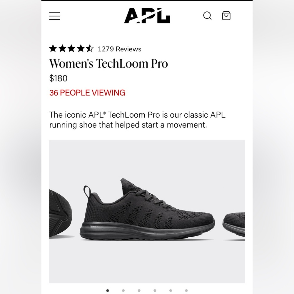APL TechLoom Pro Women's Athletic Shoes in Black